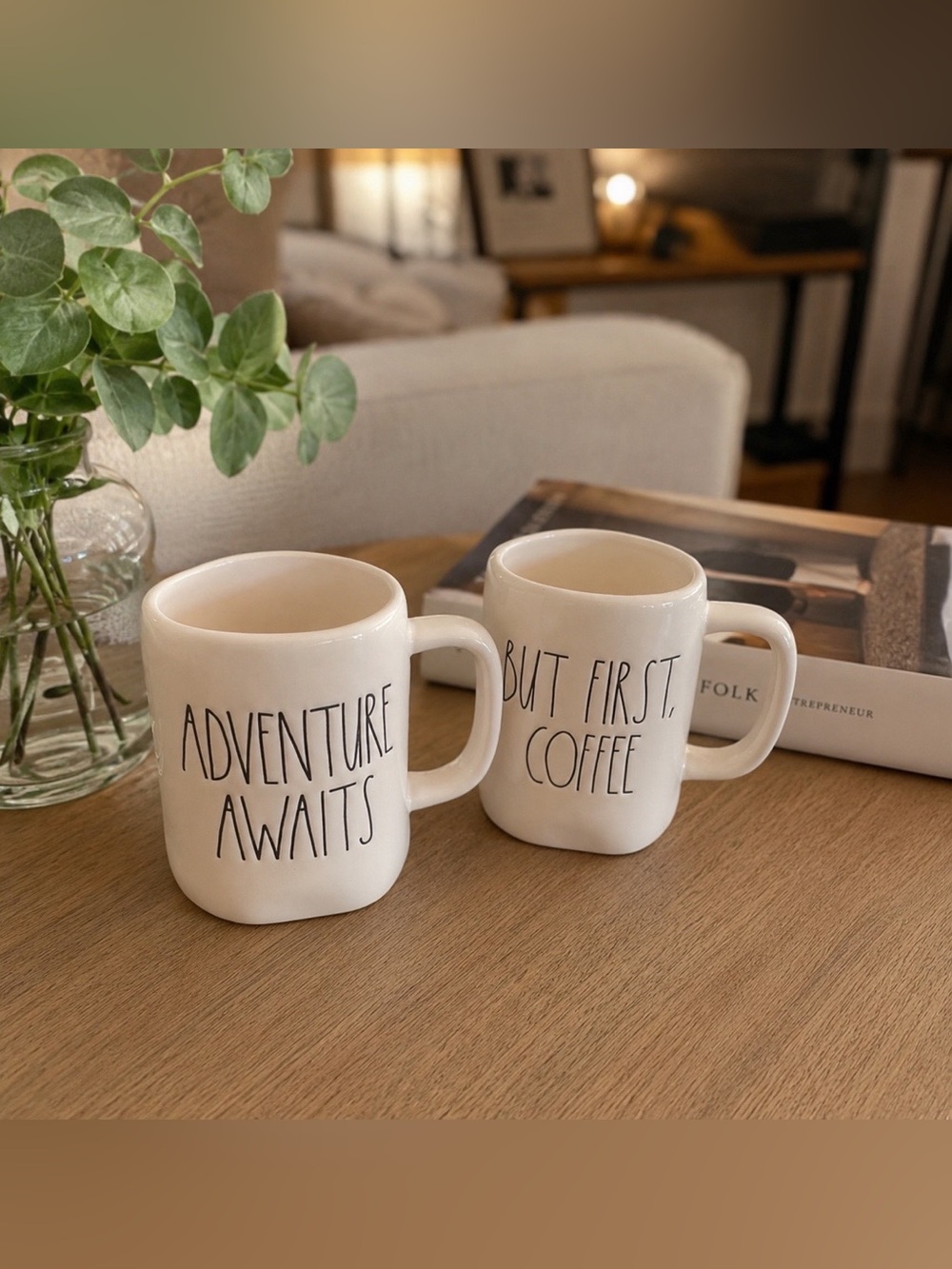 New Rae Dunn Set of two mugs